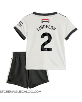 Manchester United Victor Lindelof #2 Maglia Gara Terza Repliche 2024-25 Bambino Maniche Corte